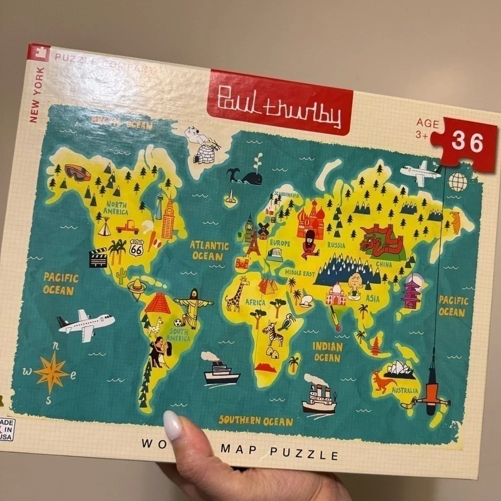 Paul thirty World‎ Map Puzzle